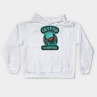 Cryptid Hunter (kawaii mothman) Kids Hoodie